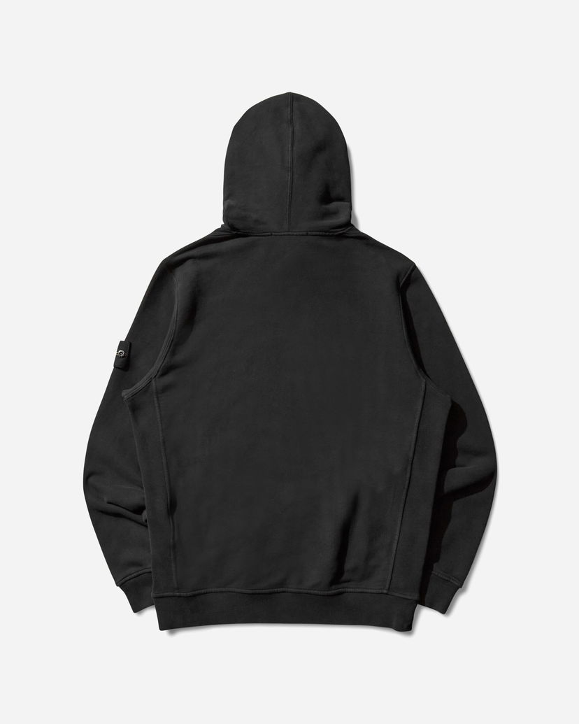 Huppari Stone Island Garment Dyed Hoodie Musta | K2S15-6100029-S0A20 V0029