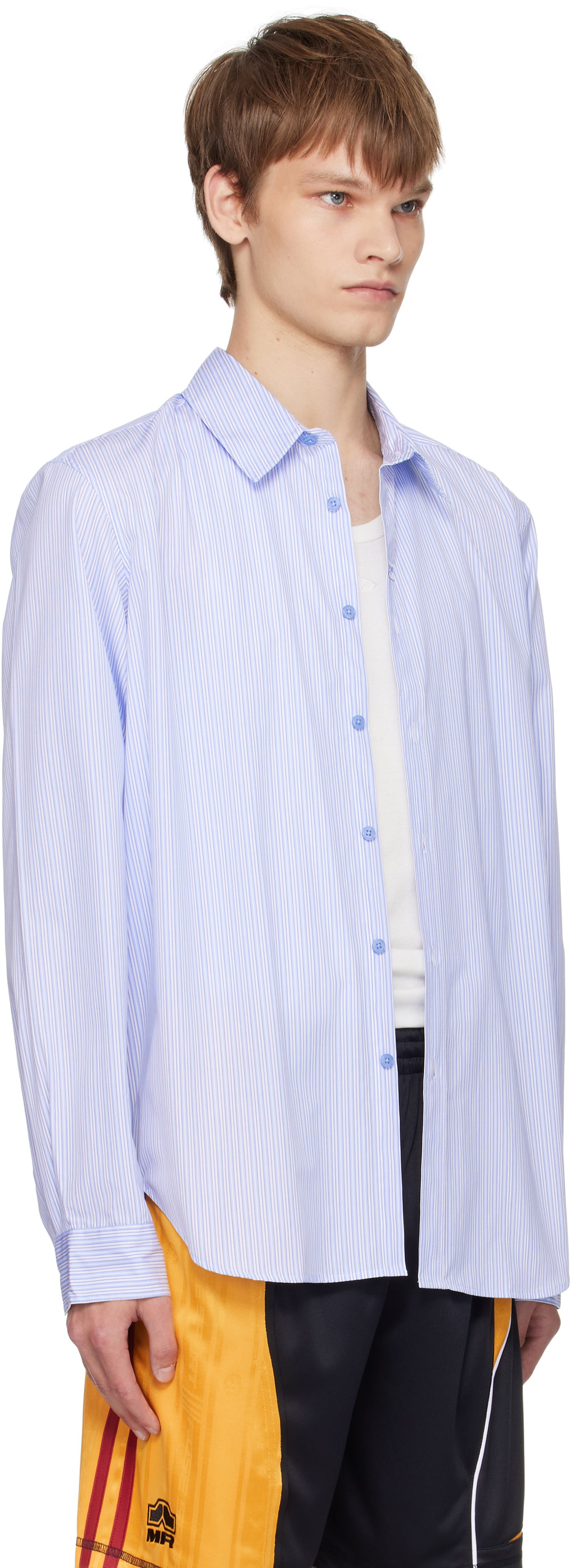 Paita Martine Rose Martine Rose Classic Striped Shirt Sininen | 401WS18531, 1