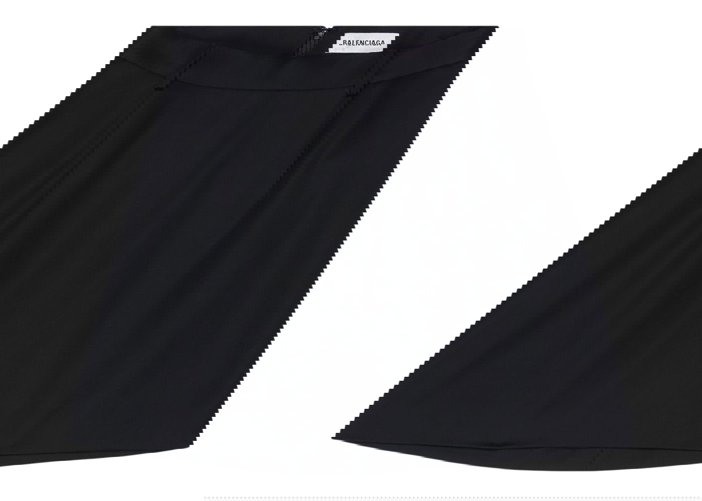 Hame Balenciaga Virgin Wool Twill Large Fit Mini Skirt Musta | 704366TJT351000, 0