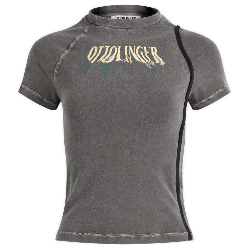 T-paita Ottolinger Ottolinger Deconstructed Fitted T-Shirt, Size Large Harmaa | 2215013511-GRY
