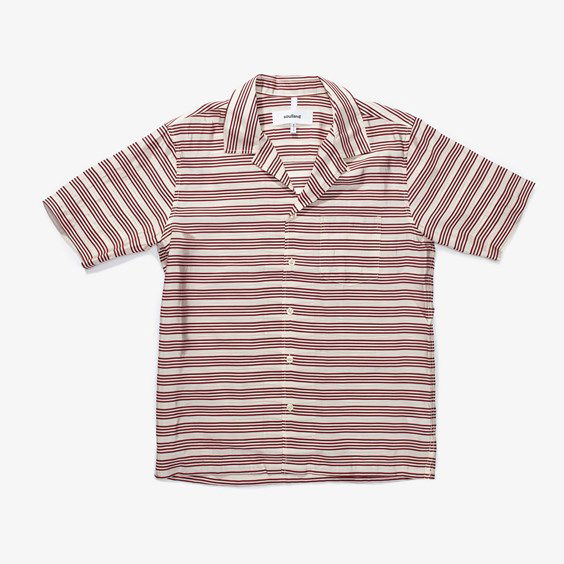 Paita Soulland Soulland Orson Striped Short Sleeve Shirt Monivärinen | 21171-1188
