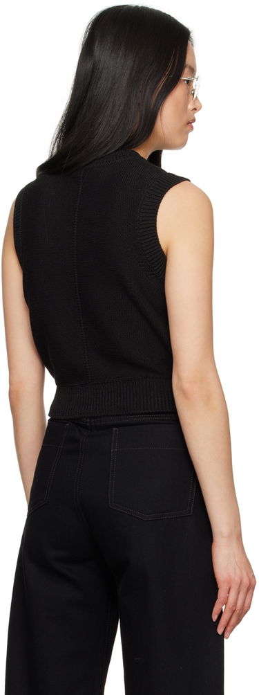 Villapaita LEMAIRE Lemaire Cropped Knit Vest Musta | TO1208 LK1022, 2