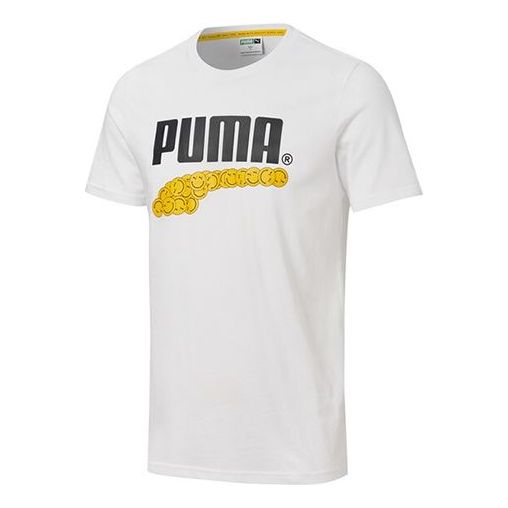 T-paita Puma Club Graphic Printed Short Sleeve T-Shirt Valkoinen | 530017-02