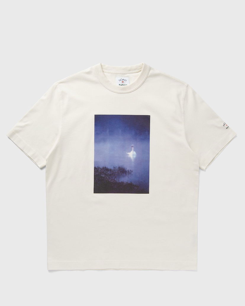 T-paita Barbour Noah Archive Swan Graphic T-Shirt Valkoinen | MTS1448WH32