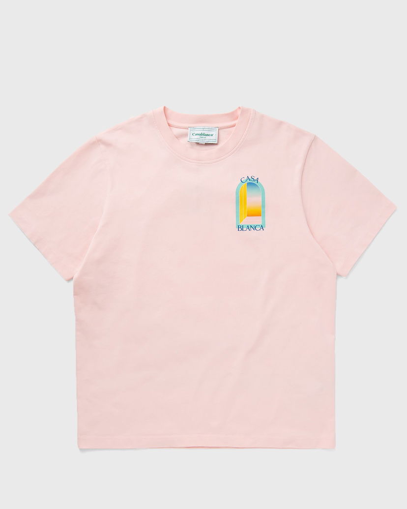 T-paita Casablanca L'ARC COLORE PRINTED T-SHIRT Vaaleanpunainen | MPF24-JTS-001-08