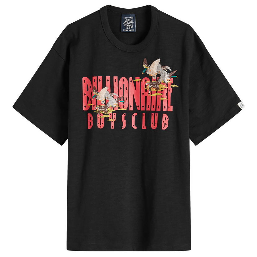 T-paita BILLIONAIRE BOYS CLUB Duck Embroidered Straight Logo T-Shirt Musta | B24464-BLK