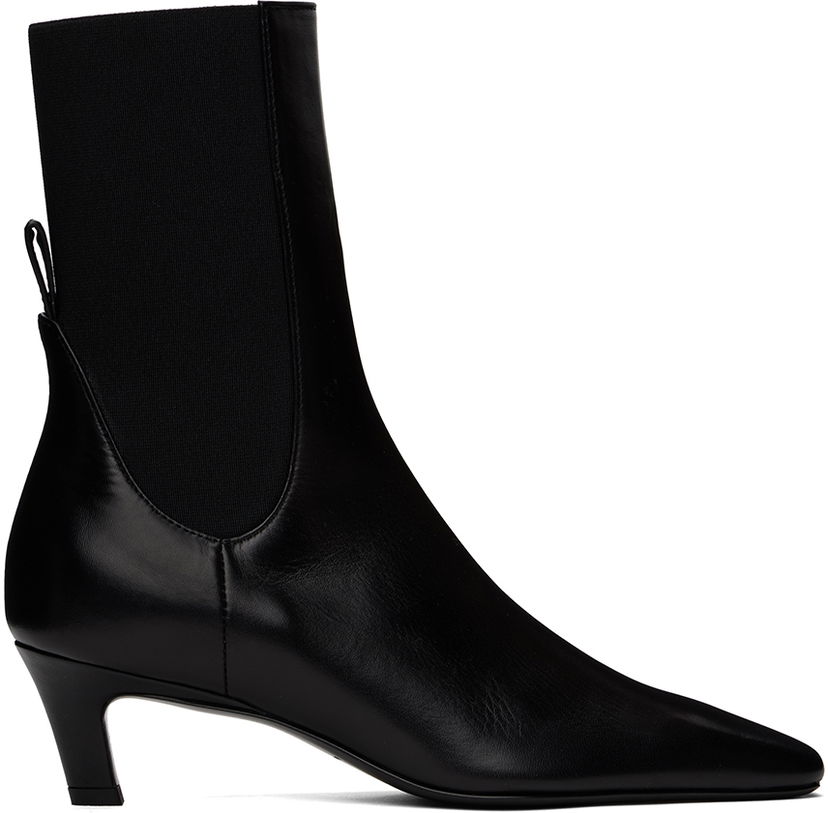 Mekko TOTEME TOTEME 'The Mid Heel' Leather Boots Musta | 214-907-813