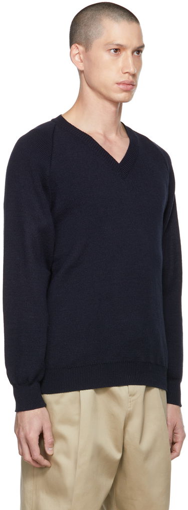 Villapaita Comme des Garçons Lochaven of Scotland Edition V-Neck Sweater Tummansininen | DH-N505-051, 1