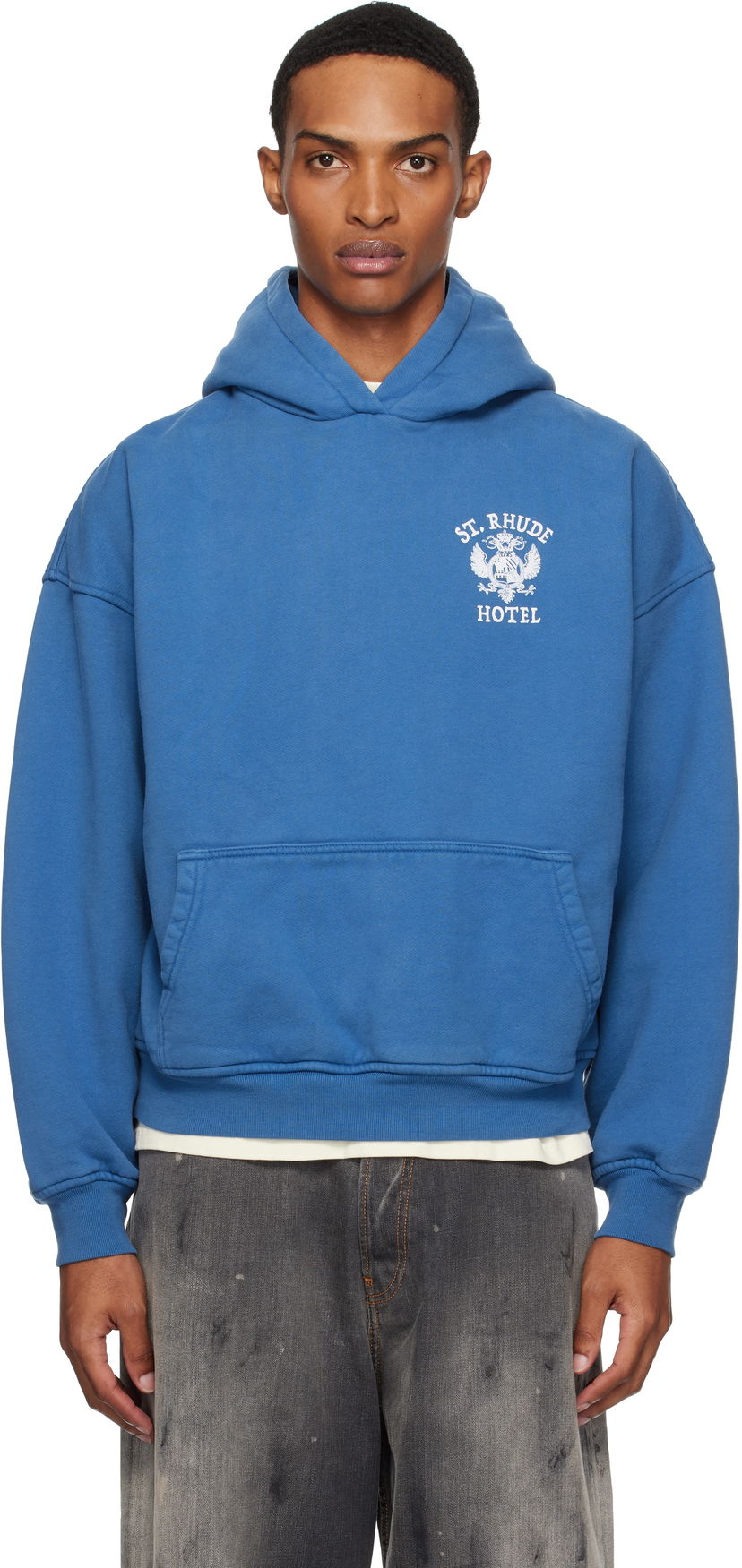 Huppari Rhude Rhude 'St Rhude' Seal Hoodie Sininen | RHPF25HO01012