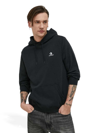 Huppari Converse Go-To Embroidered Star Chevron Pullover Hoodie Musta | 10023874.A01