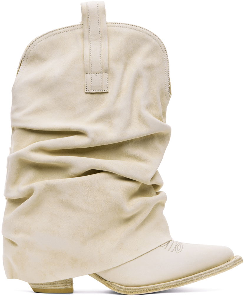 Vaatteet R13 R13 Low Rider Cowboy Boots Beige | R13S0109-S130A