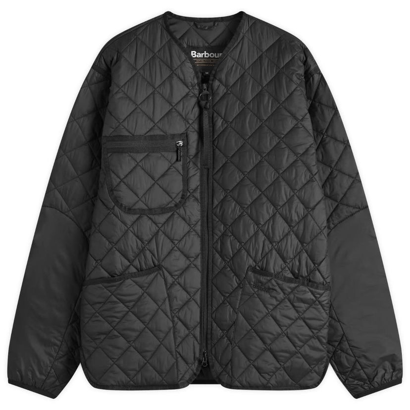 Puffer takki Barbour Heritage Liddesdale Liner Quilted Jacket Musta | MQU1788BK11