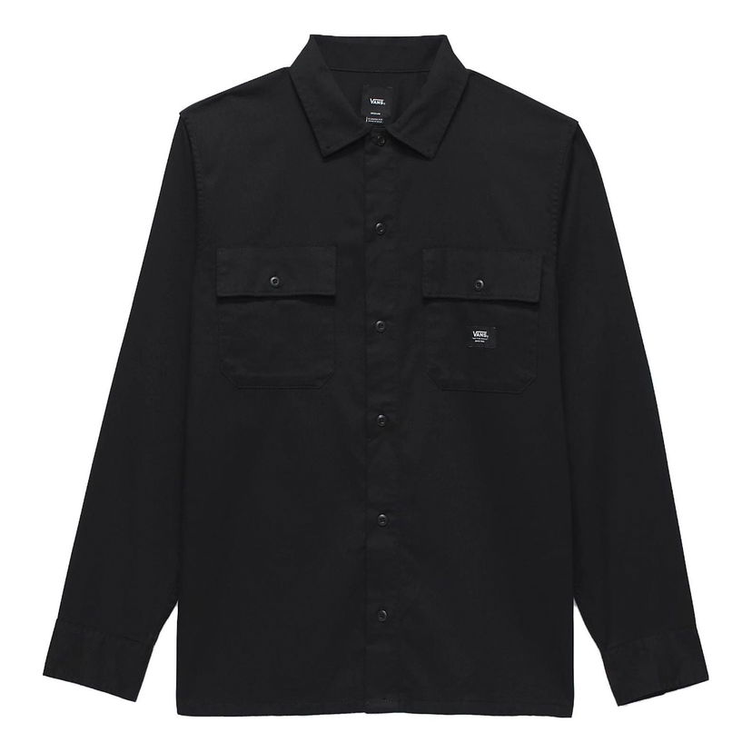 Paita Vans Sparwood Long Sleeve Shirt Musta | VN000AARBLK