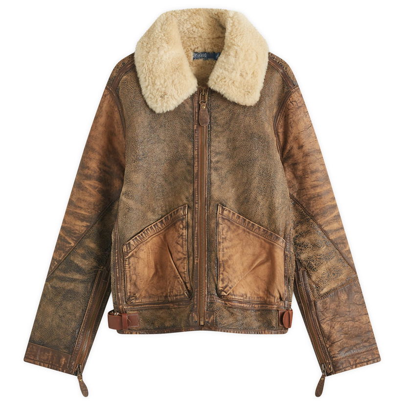Bomber-takki Polo by Ralph Lauren Bomber Jacket Ruskea | 710939176001