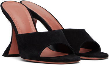 Kengänhoito Amina Muaddi Amina Muaddi Lupita Suede Heeled Sandals Musta | LUPITA SLIPPER CL SUEDE, 3