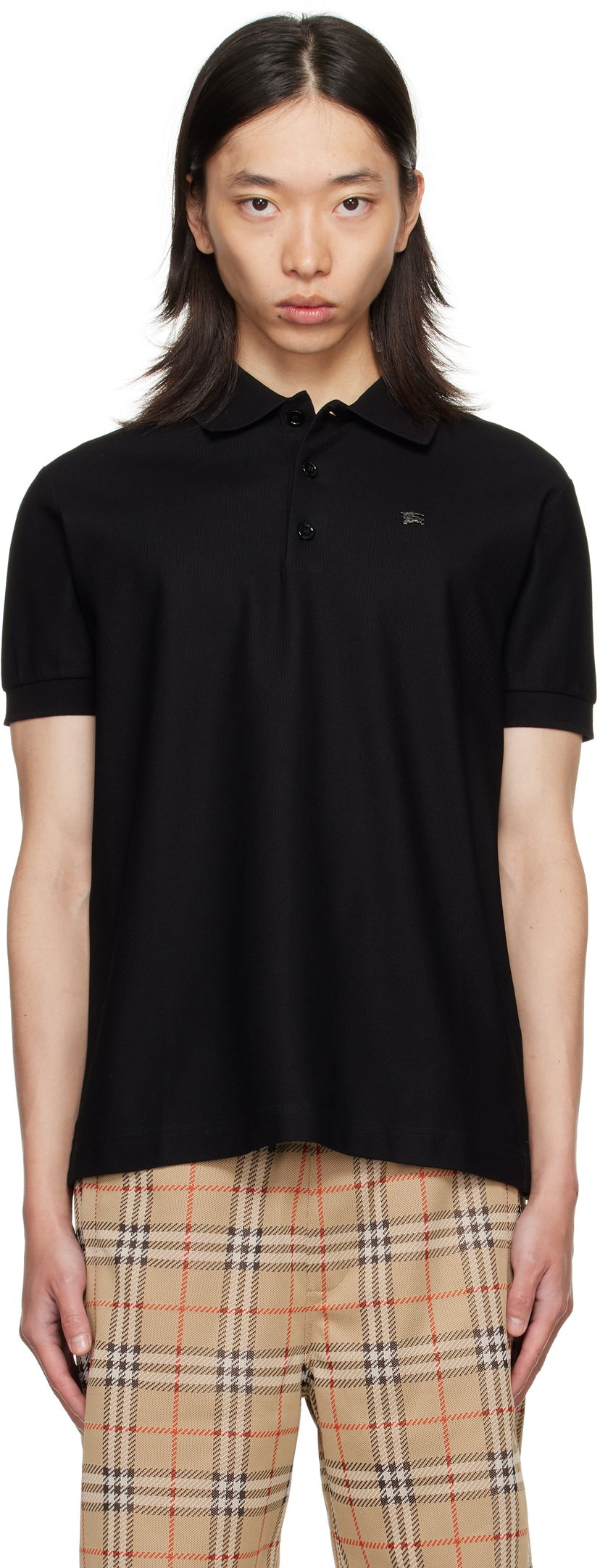 Poolopaita Burberry Burberry EKD Cotton Polo Musta | 8116183