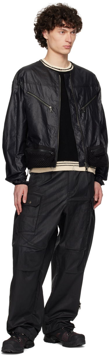 Bomber-takki Andersson Bell Andersson Bell Convex Collarless Bomber Jacket Musta | awa696m, 3