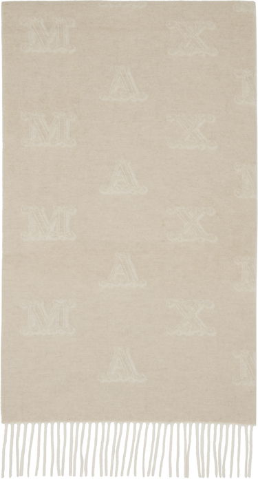 Huivi Max Mara Wsklause Monogram Jacquard Fringed Scarf Beige | 2524546302600, 0