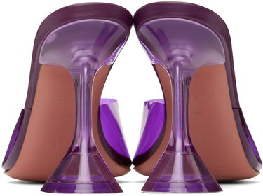Kengänhoito Amina Muaddi Amina Muaddi Lupita Glass Slipper Heeled Sandals Violetti | LUPITA GLASS SLIPPER CL PLEXI PV, 1