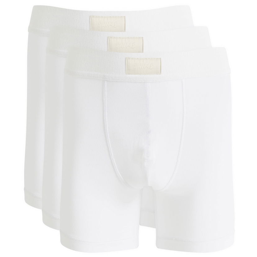 Nyrkkeilijät SKIMS 5" Boxer Brief 3-Pack Valkoinen | BO-BBR-5635M-CH