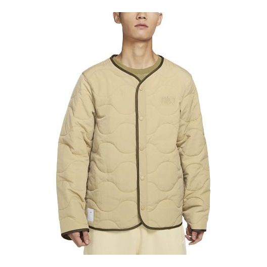 Puffer takki Nike Sportswear Logo Quilted Jacket Beige | DZ5223-297
