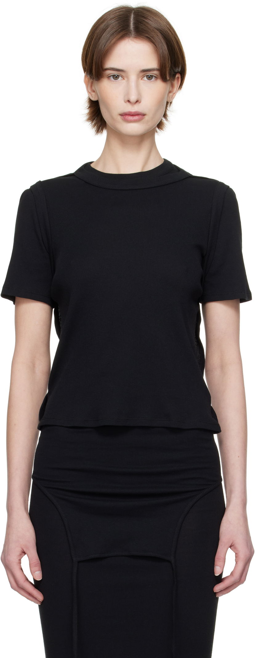 T-paita Eckhaus Latta Eckhaus Latta Flip T-Shirt Musta | 1204-EL-PS25-A -