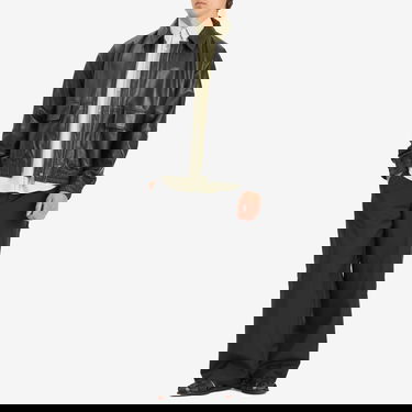 Bomber-takki Studio Nicholson Studio Nicholson Bomber Jacket, Size Large Musta | PISTONSNM-1115-BLK, 4