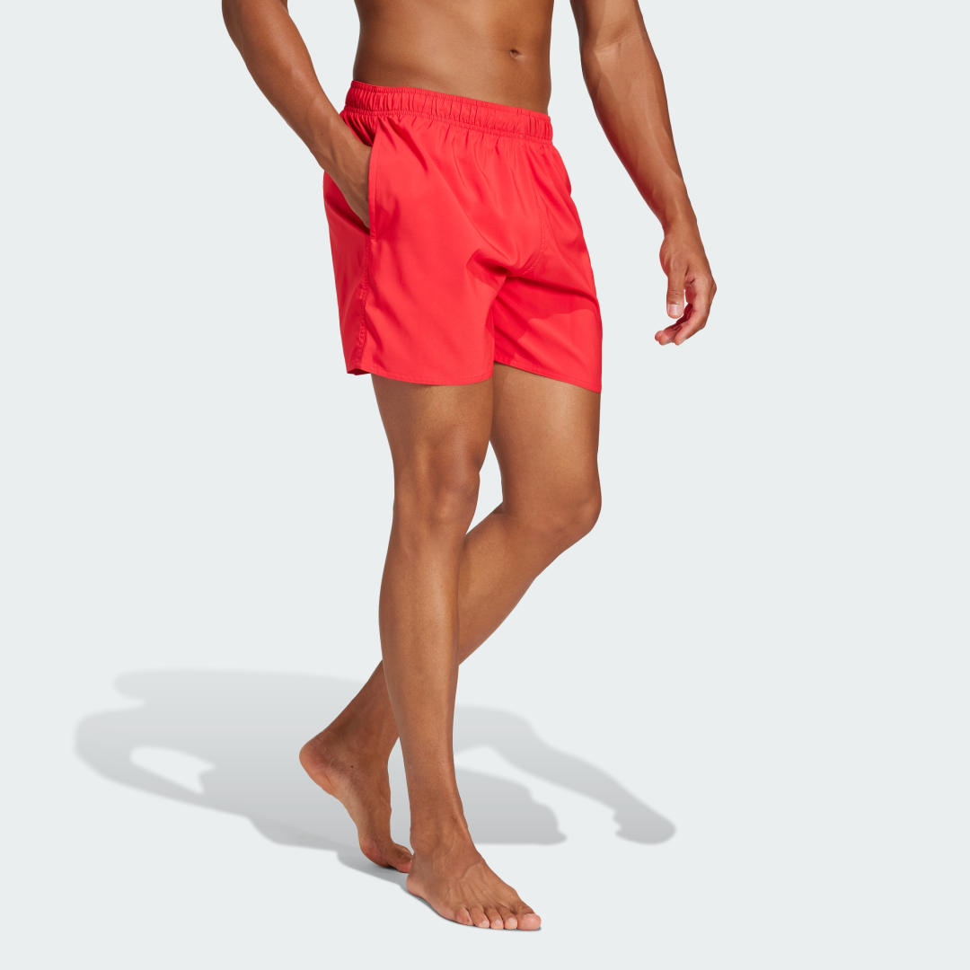 Uimapuvut adidas Performance Solid CLX Short-Length Swim Shorts Punainen | JC9919, 1