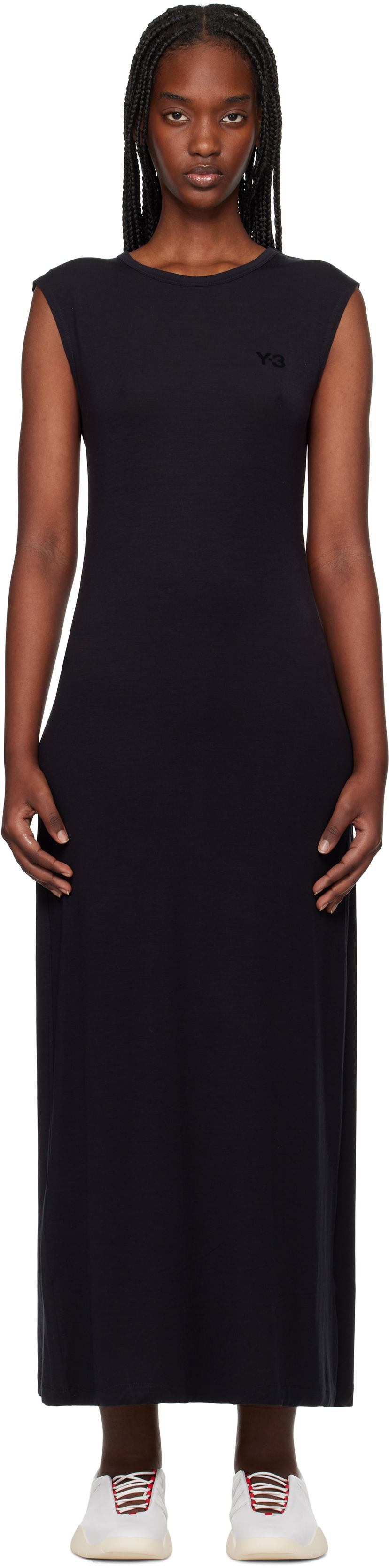 Mekko Y-3 Y-3 Open Back Midi Dress Musta | JD1479