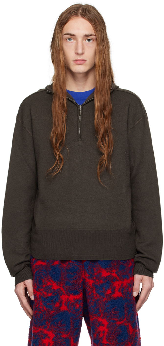Huppari Burberry Half-Zip Hoodie Vihreä | 8075888, 0
