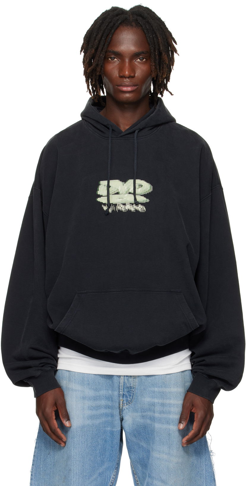 Huppari VETEMENTS Vetements 'DVD' Oversized Hoodie Musta | UH76HD380B