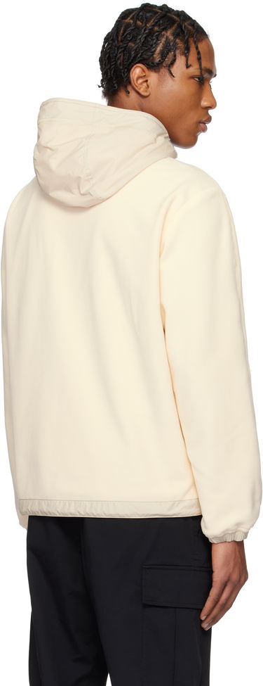 Huppari Moncler Moncler Fleece Zip-Up Reversible Hoodie Beige | K10918G0002180093, 2