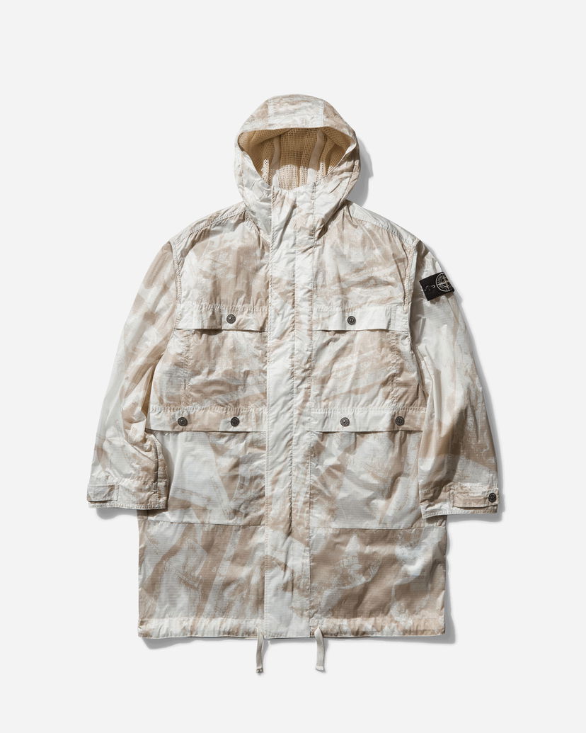 Parka Stone Island UV-Reactive Scan Camo Nylon Ripstop Parka Beige | K1S15-7100011-S00E2 V009A