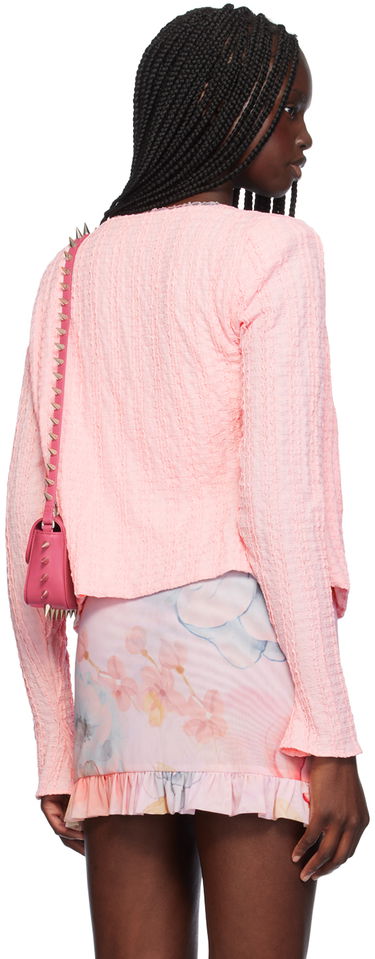 Mekko GUIZIO Guizio Holly Tie-Front Cardigan Vaaleanpunainen | P24701K064, 2