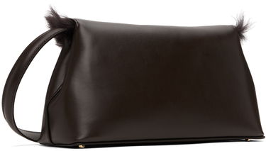 Käsilaukku TOTEME Shearling T-Lock Clutch Bag Ruskea | 244-WAL0055-LE0084, 2