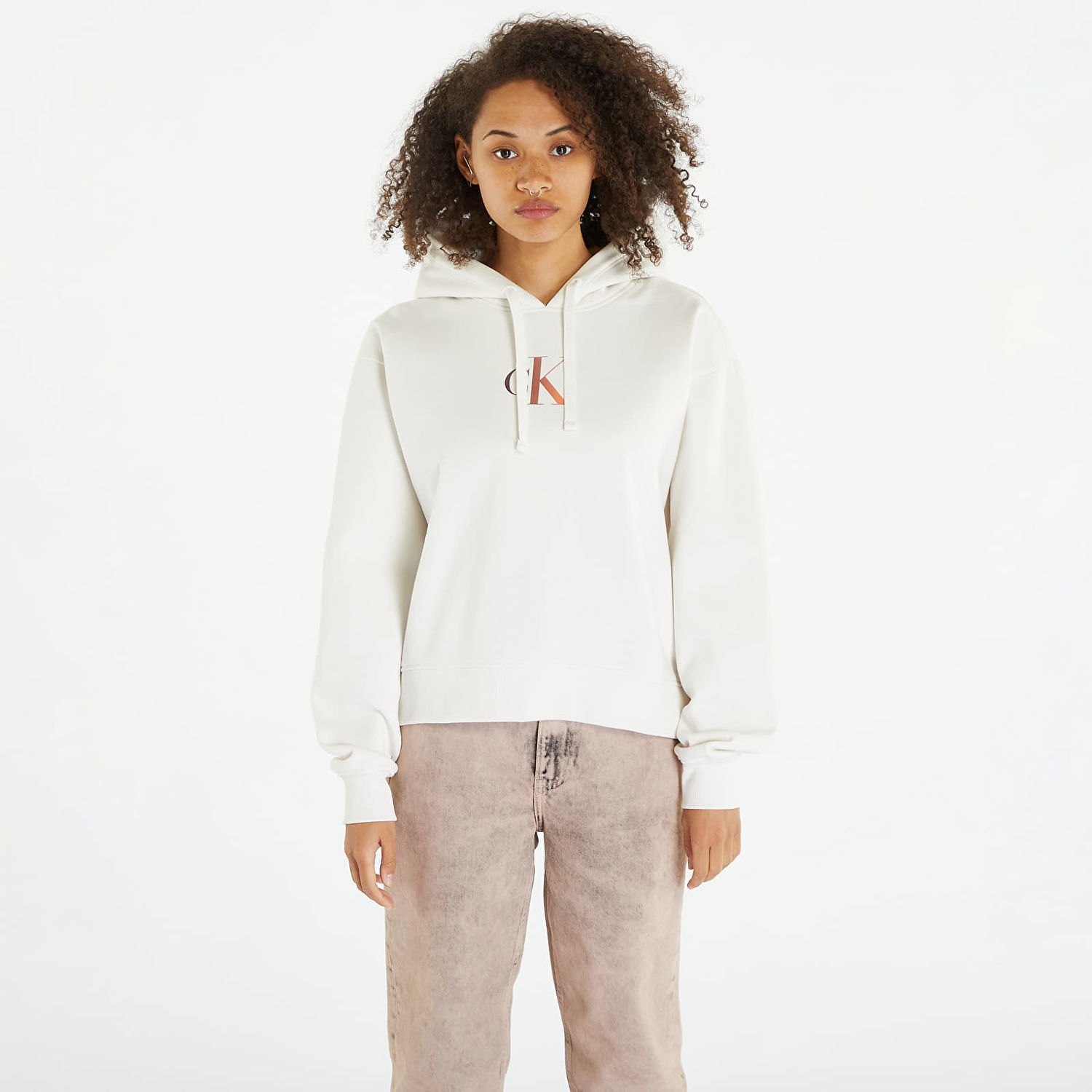 Huppari CALVIN KLEIN Gradient Hoodie Valkoinen | J20J222346 YBI, 0