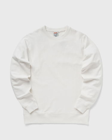 Huppari BSTN Basic Ribbed Crewneck Sweatshirt Valkoinen | BEASTIN-PLAIN19-UND-30, 1