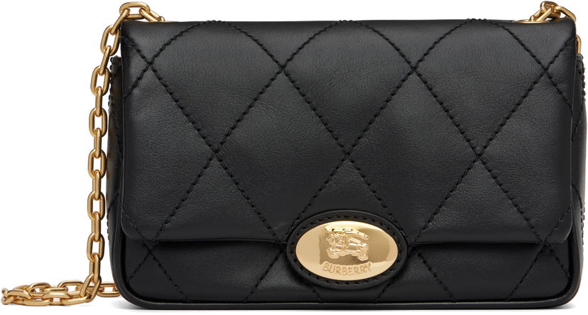Käsilaukku Burberry Burberry Quilted Lambskin Strand Clutch Musta | 8111640