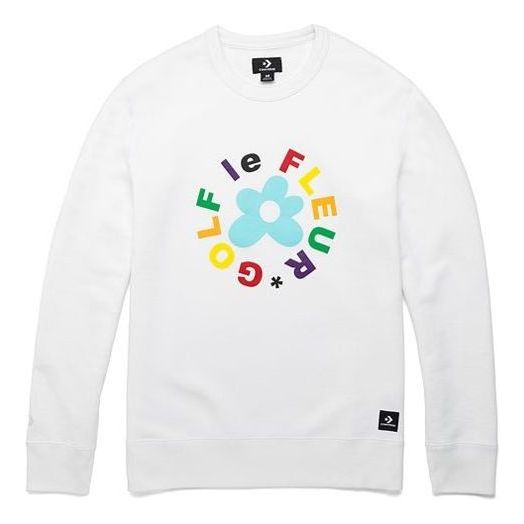 Villapaita Converse Golf Le Fleur Crew Sweatshirt Valkoinen | 10009027-A02