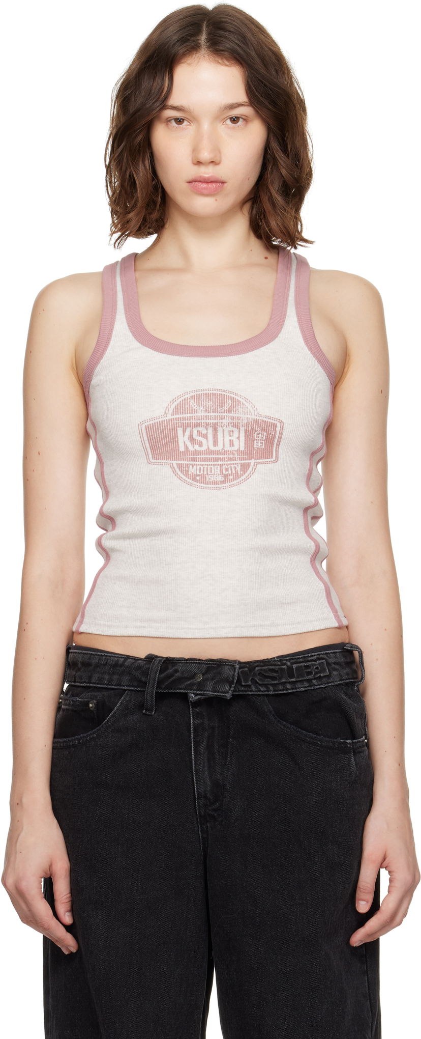 Tankkitoppi Ksubi Ksubi Pitt Lane Origin Tank Top Valkoinen | WPF25SI002