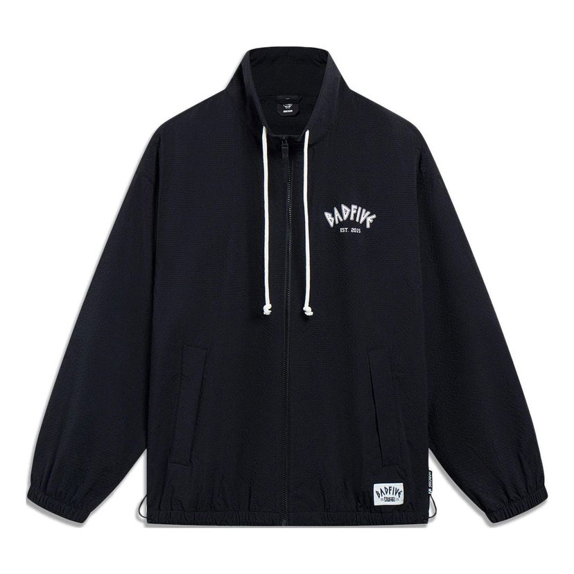 Tuulitakki Li-Ning BadFive Live With Hoops Graphic Jacket Musta | AFDT189-3
