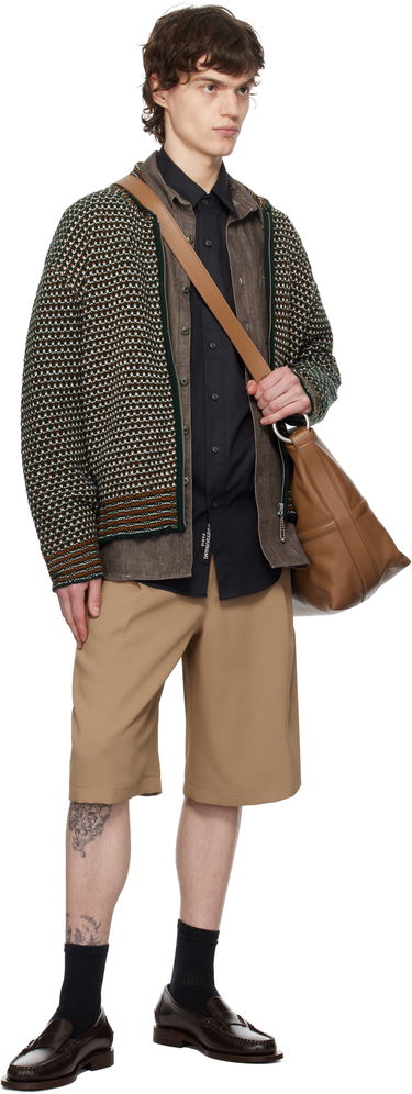 Shortsit WOOYOUNGMI Pleated Shorts Beige | W251PT31, 3