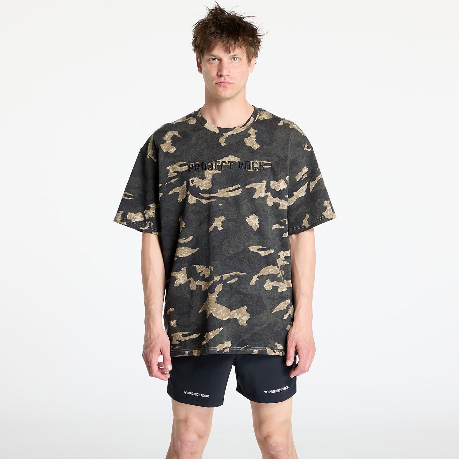 T-paita Under Armour Project Rock All Over Print T-Shirt Vihreä | 1389976-251, 0