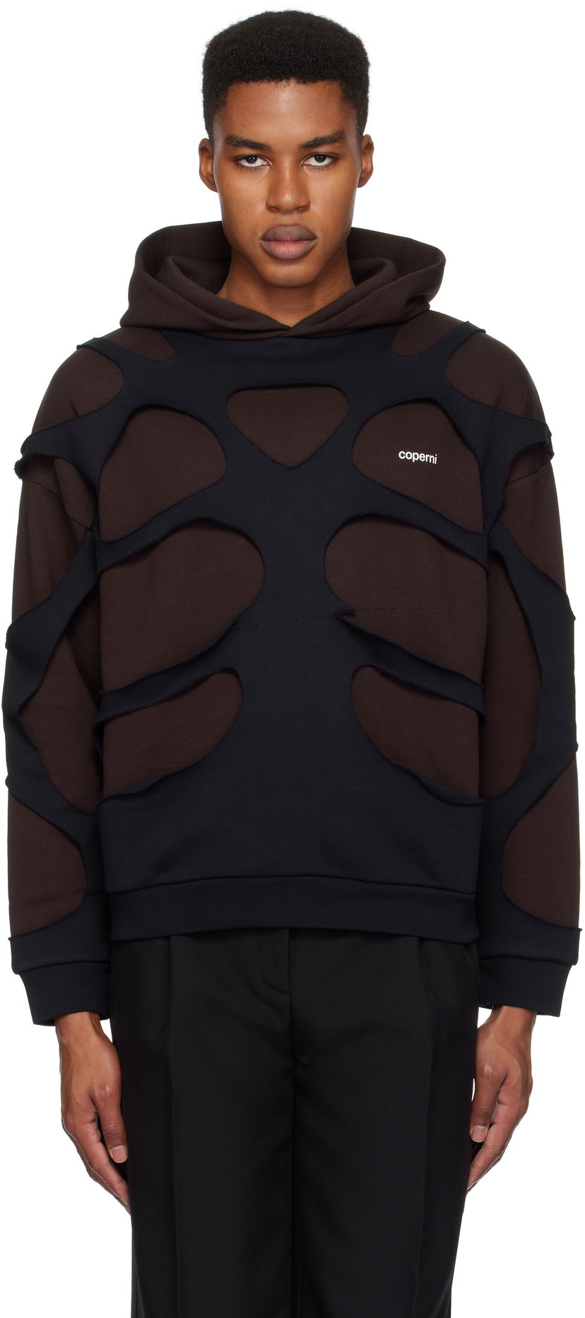Huppari Coperni Laser-Cut Hoodie Ruskea | COPJS110523MEN