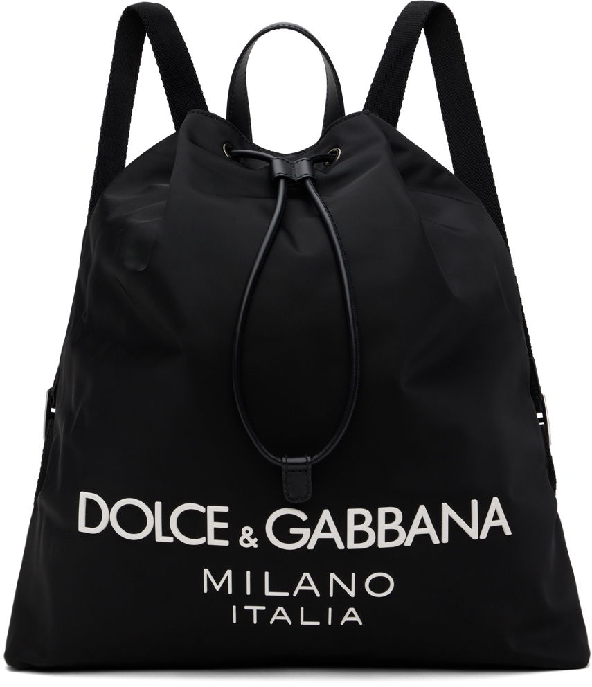 Reppu Dolce & Gabbana Drawstring Backpack Musta | BM2336AG182, 0
