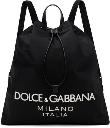Reppu Dolce & Gabbana Drawstring Backpack Musta | BM2336AG182, 0