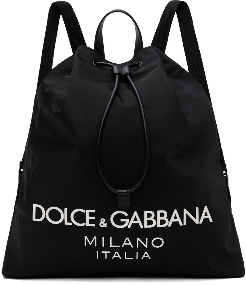 Reppu Dolce & Gabbana Drawstring Backpack Musta | BM2336AG182
