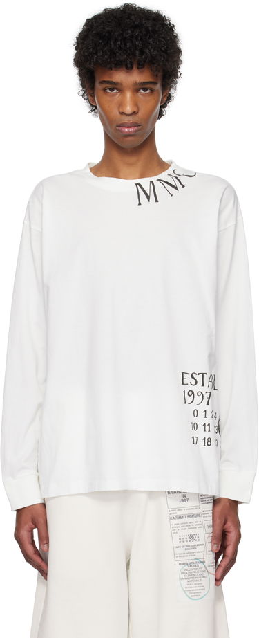 Villapaita Maison Margiela MM6 Maison Margiela Printed T-Shirt Valkoinen | SH0GC0047 S24312, 0