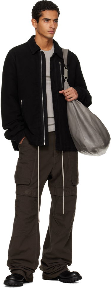 Takki Rick Owens Rick Owens DRKSHDW Concealed Zipfront Jacket Musta | DU02E7775 BMO, 4
