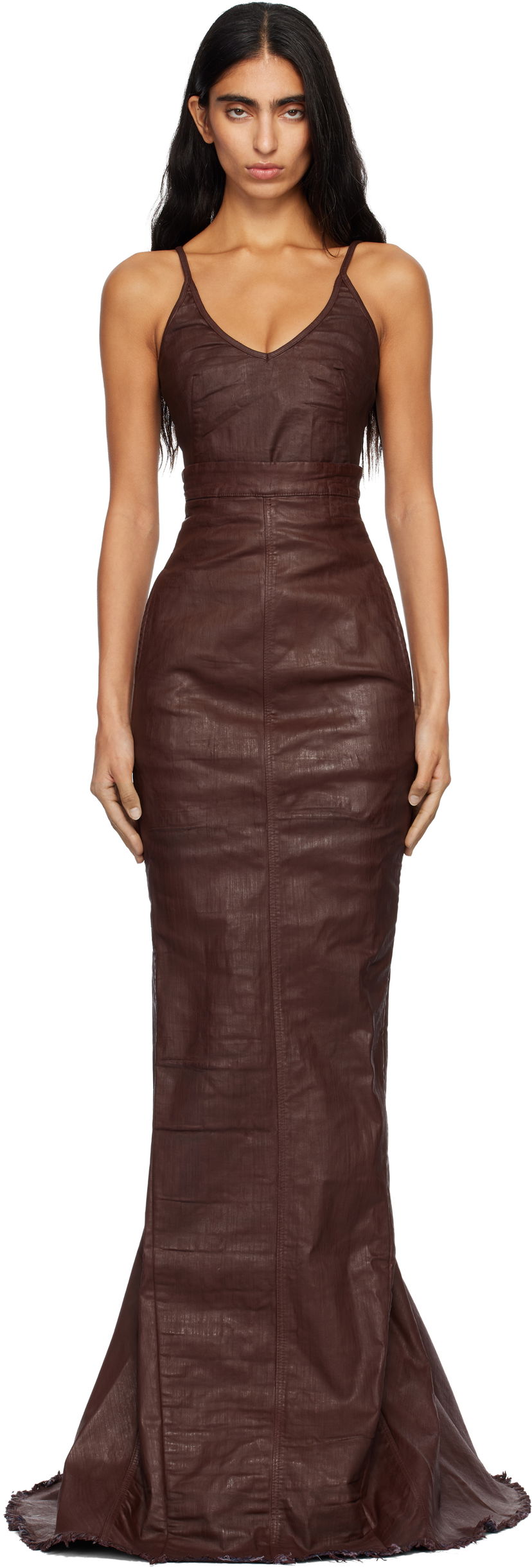 Hame Rick Owens DRKSHDW Concordians Lido Maxi Skirt Ruskea | DS02E7344 SDSW